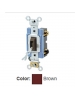 Leviton 1203-2L - 15 Amp - 120/277 Volt - Toggle Locking 3-Way AC Quiet Switch - Brown